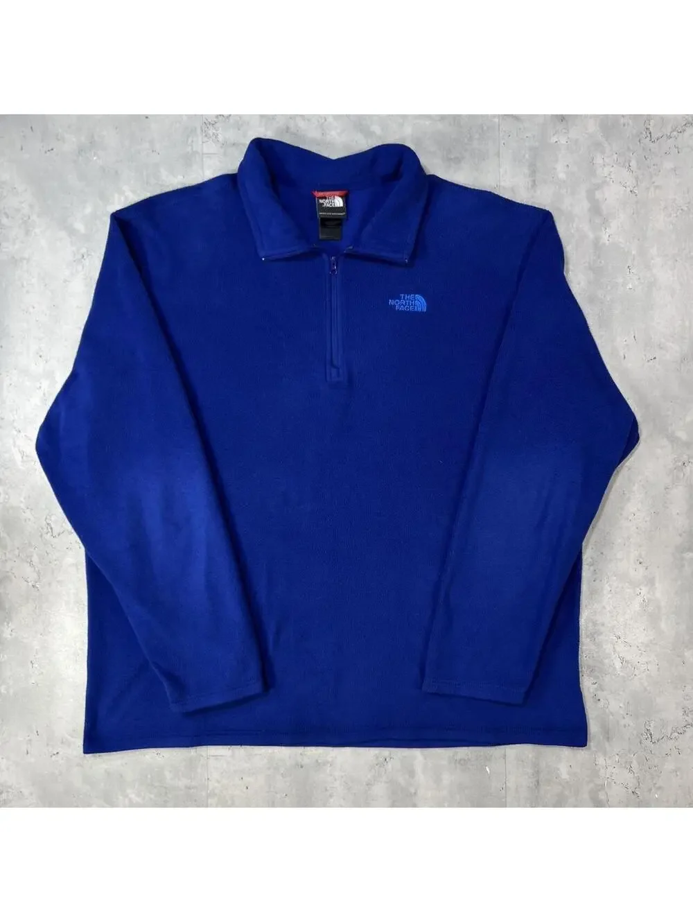 Y2K Blue The North Face Fleece Quarter Zip Sweater
